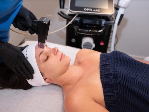 woman receiving Morpheus facial treatment